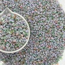 5g/Pack, 65pcs, 20 Colors, 3*6mm Pig Nose Shaped Mixed Glass Seed Beads, Handmade DIY Glass Bead Assortment Set, Suitable For Charm Bracelet, Pendant, Jewelry And Accessory Making - 3*6 Picasso Pig Nose 20 Colors - View 22