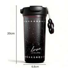 Portable 550ml Thermal Mug With A Gradient Finish Inspired By The Starry Sky And The Colors Of The Aurora, Includes A Decorative Pendant. Made Of Stainless Steel, 100% Leak-Proof And Non-Slip. Keeps Drinks Hot Or Cold For 12 To 24 Hours. Ideal For Water, Iced Tea, Coffee, Milkshakes And Other Beverages. Perfect For Use In The Office, School, Gym, Sports, Travel And In The Car. An Excellent Gift Option For Special Occasions Or Birthdays. - 所以 - 查看 5