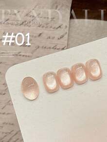 10毫升春夏流行梦幻丁德尔猫眼凝胶指甲油 2026 新款闪光美白小灯泡高密度磁粉粉色蓝色绿色水晶猫眼美甲美甲用品粉色美甲蓝色美甲 - 彩色 - 查看 5