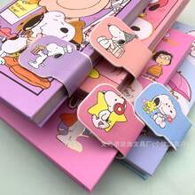 SNOOPY 这款2026年流行磁扣笔记本，封面可爱精致，磁扣设计防尘防滚动。内页厚实顺滑，书写时不会渗墨。 - 彩色 - 查看 8