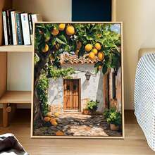 16x20英寸成人数码油画套装 - 画布、简易丙烯颜料套装（含画笔和颜料），是家居装饰、生日、父亲节、圣诞节、母亲节、情人节的理想礼物 - 彩色 - 查看 6