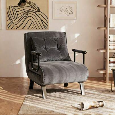 Divano letto pieghevole: una chaise longue salvaspazio e trasformabile, con un morbido rivestimento in poliestere, ideale per dormitori studenteschi, monolocali e angoli accoglienti. Un fantastico divano letto per il soggiorno e un regalo meraviglioso per i nonni. La sorpresa perfetta per San Valentino.