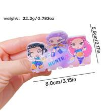 Hasbro 1 chiếc kẹp tóc acrylic hình phù thủy, thích hợp cho nữ giới để tạo kiểu tóc. - Xem 11