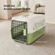 Airline- Portable Pet Carrier For Cats & Small Dogs - Airplane Cabin Crate With Dividers, Sturdy Breathable Travel Carrier, Available In Various Sizes (Car & Air Transport) - For Cats And Small Pets - 紫色 - 查看 8