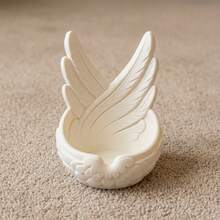 Angel Wing Jewelry Tray Decorative Trinket Dish Catchall Bowl For Rings Earrings Necklaces Vanity Bathroom Desk Organizer For Cosmetics Crystals Office Supplies Storage Home Decor Gift - Multicolor - View 13