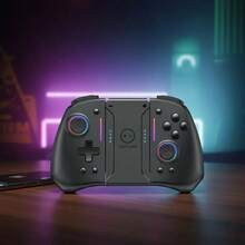 LinYuvo Switch Wireless Game Controller, With Ergonomic Design | Macro Mapping Function | Double Vibration | RGB Cool Light Effects | TURBO Continuous | Motion Induction, For Switch, Switch OLED, Great Birthday Present, Hall-Effect Steering Wheel, Dazzling RGB Lighting, Ergonomic Design, Gaming Accessories, Stylish Gaming Peripherals, Premium Components, Competitive Gaming, Modern Controllers, Durable Construction, PC Gamers - Xem 11