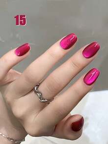 MIANEL GEL 21 Colors Glass Bead Cat Eye Gel Nail Polish 2026 New Style Super White Pink Purple Red Blue Magnetic Cat Eye Nail Polish Professional Nail Salon Use - Multicolor - View 7