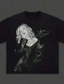 2026 Fashionable Casual T-Shirts For Girls And Boys, NBAs's Te Carpenter Grease Vintage T-Shirt, Hip-Hop Music Shirt, Short N' Sweet Tour Tee, Rapper Shirt, Sabrina Merch, Streetwear, Gift For Fans, Skin-Friendly, Comfortable T-Shirt, Soft, 100% Cotton, Fan Merchandise, Gift For Friends, Cool Fashion, Sports Star, Daily Commuting, Gym, Sports, Parent-Child Clothing, Brother Clothing, Sister Clothing, T-Shirts For Men And Women, T-Shirts For Boys And Girls, T-Shirts For Teenagers Size 2Y-10Y, S-XXXL, Men's Clothing, Tops For Women, Perfect Gift For Back To School And Mother's Day, Can Be Mixed With Parent-Child Outfits - 黑色 - 查看 8