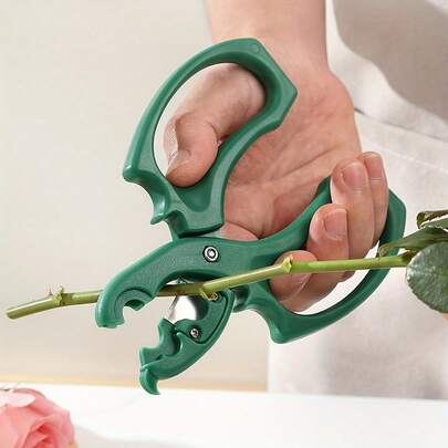 1pc Floral Scissors, 2-In-1 Pruning Shears, Gardening Scissors, Rose Thorn Removal Scissors, Suitable For Flower Shops