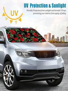 Tấm che nắng kính chắn gió ô tô mùa hè 2026, có thể gập lại, chắn tia UV, giữ cho xe mát mẻ, phù hợp cho ô tô và SUV. - Hoa hồng xinh đẹp - Xem 8