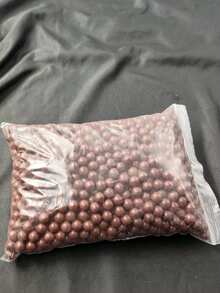 100/300/500颗9毫米（0.35英寸）随机颜色户外硬质粘土气枪弹丸，适合投掷练习 - 彩色 - 查看 4