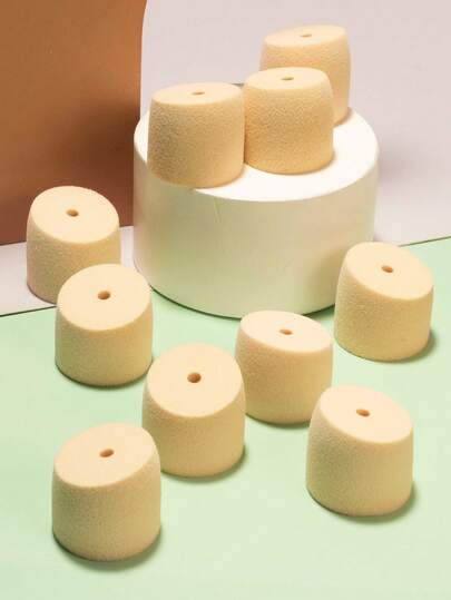 10pcs Reusable Dry & Wet Makeup Sponge Set, Soft Makeup Blender Applicator For Powder, Liquid, Setting Makeup, Suitable For Men And Women, Portable Daily & Travel Essential