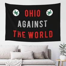 Ohio Against The World Tapestry Interesting Commemorative Significance Inspirational Wall Art Front Home Decor For Bedroom Living Room Partyvalentine's Gift For Bf,Measuring 30*40inch Feet To 70*90inch - AS SHOWN - 查看 1