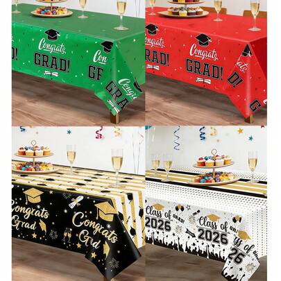 1 Khăn trải bàn chúc mừng tốt nghiệp, Phụ kiện tiệc tốt nghiệp năm 2026, Khăn trải bàn dùng một lần 220*130cm, Trang trí chúc mừng tốt nghiệp, Trang trí bàn tiệc mùa tốt nghiệp, Trang trí chúc mừng tốt nghiệp, Trang trí tiệc chúc mừng tốt nghiệp, Trang trí bàn, Trang trí nhà cửa