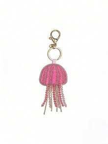 Móc khóa hình sứa dễ thương làm thủ công, phong cách kỳ nghỉ biển, phụ kiện túi xách nữ tính. - Nhiều màu - Xem 9