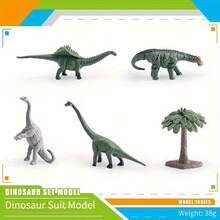 Set de 12 piezas de juguetes con modelos de dinosaurios del Jurásico para decoración de habitación, incluye 3 Tyrannosaurios Rex, máscaras de dinosaurio y un kit de excavación de dinosaurios - Multicolor - Ver 23