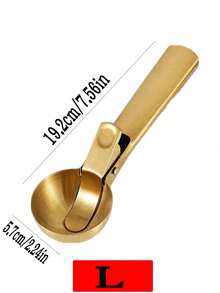 1pc Stainless Steel Ice Cream Scoop, Self-Melting Watermelon Fruit Spoon, Ice Cream Scooper Tool - Multicolor - View 14