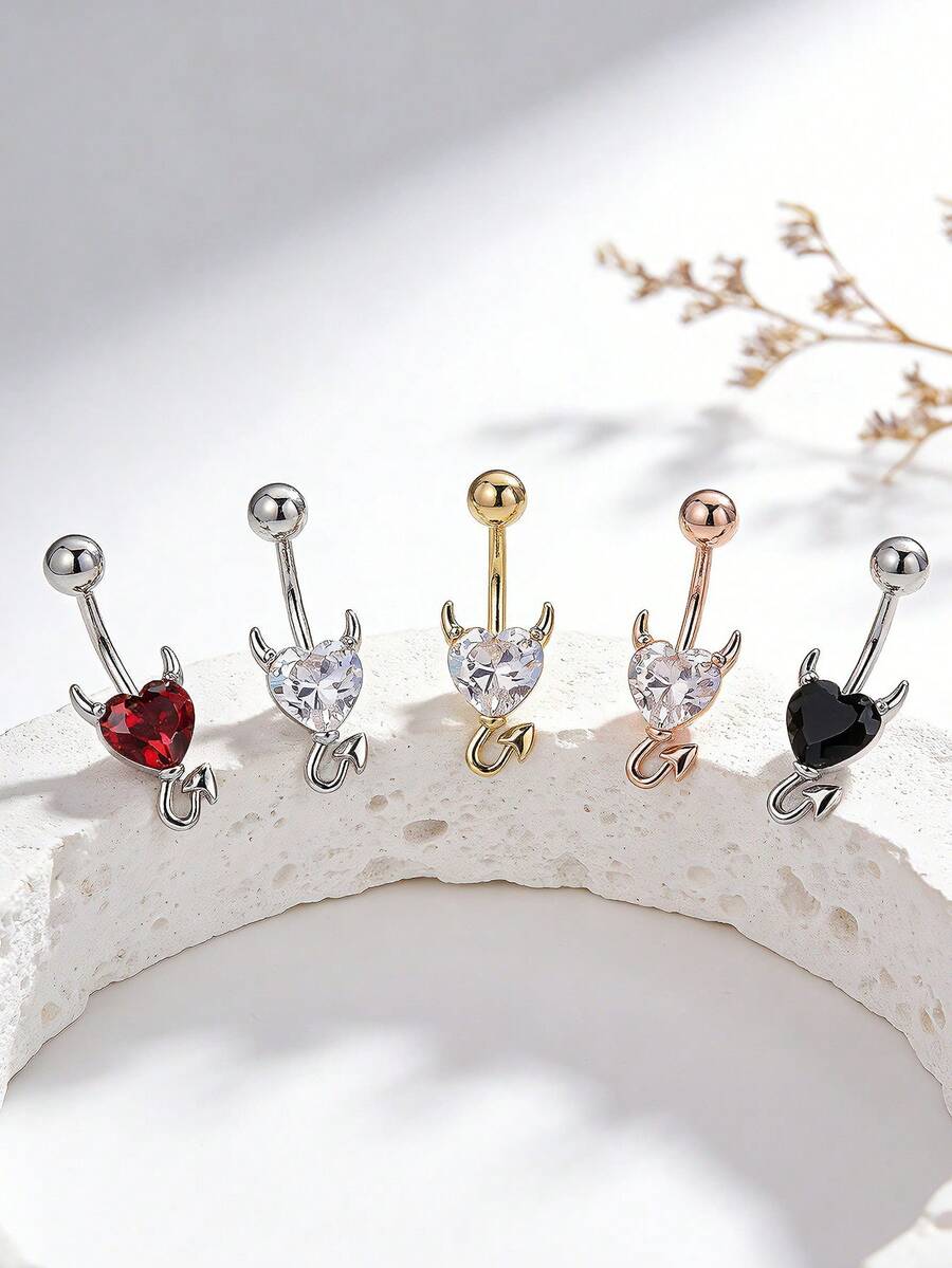 1 chiếc dây đeo bụng hình trái tim ma quỷ gợi cảm, thích hợp cho bãi biển, tiệc tùng, lễ hội và phong cách cá nhân. - con quỷ nhỏ - Xem 1