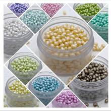 Hạt cườm thủy tinh ngọc trai 2*3mm, hạt nhỏ, thích hợp để tự làm rèm hạt, vòng cổ, vòng tay, nhẫn, tạo nên những món trang sức thanh lịch. - 2*3 hạt gạo ánh ngọc trai, 14 màu - Xem 8
