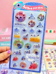 儿童3D/DIY贴纸，儿童艺术手工，时尚手工贴纸，糖果滴贴纸，糖果滴贴纸，贴纸书 - 彩色 - 查看 11