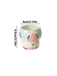 1个可爱卡通马马克杯，高品质咖啡杯，精致下午茶甜点花茶杯，小众创意拉花马马克杯，复古卡布奇诺咖啡杯，家用早餐牛奶果汁饮料杯，办公水杯，大容量便携杯，礼物，送给女孩的礼物，送给闺蜜的礼物 - 彩色 - 查看 15
