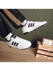 Zapatillas de baloncesto de estilo casual Adidas BREAK START, nueva llegada de primavera 2026, unisex JR3249 - Blanco - Ver 5