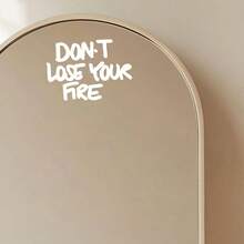 1pc [Home Decor Sticker] "Don't Lose Your Passion" Text Sticker - Perfect For Vanity Mirror, Bedroom Wall, Notebook And Home Decor - A - View 7