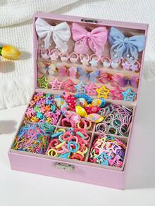 493pcs Colorful Pearl Bow Hair Clips, Cute Princess Style Hair Ties, Elastic & Durable Hair Accessories, Versatile For Daily Use,Summer,Holiday,Travel, Hair Claw Clip, Headpiece, Claw Clips,Festival,Party - Multicolor - View 4
