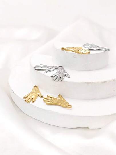 1件波西米亚风格棕榈树和邪眼吊坠项链配饰，适合日常佩戴