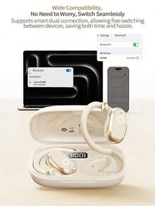 Sweat-Proof And Slip-Resistant! EA366 Ear-Hook Bone Conduction Bluetooth Headphones, Bluetooth 5.4, Stable Connection, Compatible With Apple, Samsung, Huawei, And Xiaomi. - View 10