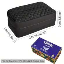 Car Tissue Box - Beige - View 2