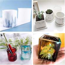 1pc DIY Storage Pen Holder Silicone Mold, DIY UV Resin Jewelry Mold, Handmade Mold, Epoxy Resin Jewelry Mold, For Jewelry Making Tools - White - View 6