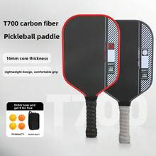 1pc T700 Carbon Fiber Pickleball Paddle (16mm Honeycomb Core), Matte Surface + Non-Slip Comfortable Handle, Balanced For Offense And Defense, Stable Control, Beginner-Friendly, Multiple Colors Available - Multicolor - View 7