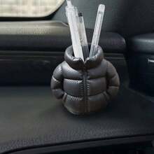 Creative Down Jacket Shaped Car Pen Holder, Multifunctional Storage Cup For Car Dashboard, Decorative And Practical - Down Jacket Storage Tube Ornament - View 3