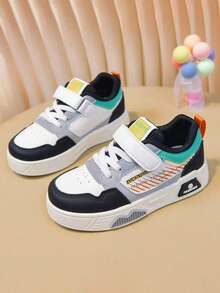 1双儿童休闲运动鞋，2025春秋款，男童低帮滑板鞋，新款女童小白鞋，软底多功能运动鞋 - 黑色 - 查看 8