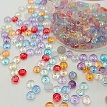 60 hạt/10g hạt cườm thủy tinh trong suốt, thích hợp để tự làm đồ trang sức, vòng tay và mặt dây chuyền. - Bàn tính 23 màu với sơn dầu và màu vẽ - Xem 2