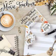 [2D Flat] 1pc Creative Music Note Acrylic Appreciation Gift, Suitable For Music Teachers And Friends Who Love Music, Unisex, With A Fresh Design. This Souvenir Is Perfect For Occasions Like Birthdays And Christmas. - A - View 3