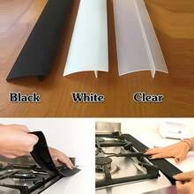 1pc 63cm/24.8in Silicone Caulk Filler - Soft Heat Resistant Stove Countertop Sealing Strip, Suitable For Covering Kitchen Stove, Countertop, Oven, Lid, Table And Gaps - Multicolor - View 3