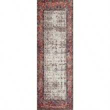 Loloi II Layla Collection LAY-12 Ivory/Brick 2'-6" x 7'-6" Runner Rug - Rectangular de 76 x 26 - Ver 5