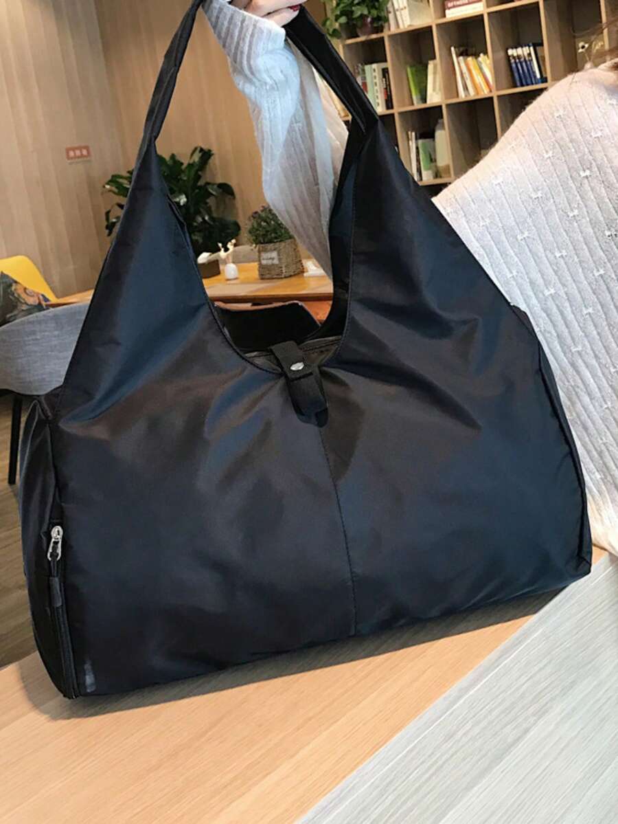 Bolso de hombro deportivo y de fitness para exteriores, impermeable, de nailon ligero, de gran capacidad, de tela Oxford, de moda