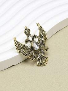 Vintage Eagle Alloy Brooch, Crown Eagle Lapel Pin Decoration For Men's Suit Jacket - Multicolor - View 2