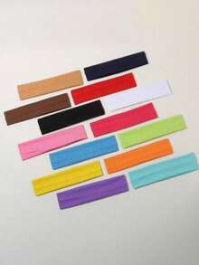 10pcs Colorful Sports Yoga Headbands, Suitable For Workout Sweat-Absorbing Wear Vacay Hair Accessories - Multicolor - View 4