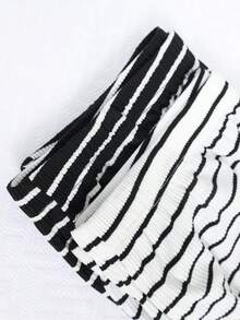 2 piezas Pantalones de pijama de descanso para hombre con rayas y pierna recta, ajuste holgado transpirable con cordón y cintura elástica con bolsillos - Multicolor - Ver 5