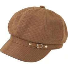 Women's Beret Hat Fashion Elegant Retro Style Breathable Sun Hat For Spring Summer Fall Winter Versatile Casual Cap For Work Travel Daily Wear - White - View 2