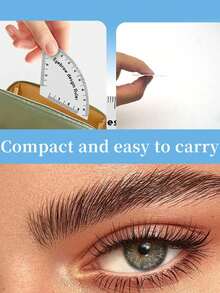 1pc Reusable Eyebrow Stencil Guide, PVC Tattoo Ruler, Affordable Christmas Gift, Cosmetics, Makeup Tools, Cheap Item, Gift, Women's Gift, Christmas Gift, Freebie, Travel, Cheap Goods, Travel Essentials - Multicolor - View 9