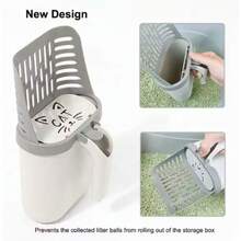 Cat Litter Scoop, Pet Waste Cleanup Filter Picker, Cat Litter Box Self-Cleaning Accessories - Multicolor - View 9