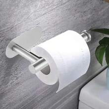 1 cái hộp đựng giấy vệ sinh bằng thép không gỉ, hộp đựng giấy vệ sinh cuộn có thể thu gọn, không cần khoan. - MỘT - Xem 2