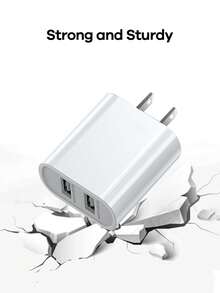 Remax 18W PD充电器套装，包含2个USB-A接口和1米PD Type-C充电线，兼容iPhone 14/13/12/11及安卓手机，通用旅行充电器套装（1-3套），适合旅行、办公、宿舍和家庭使用，多接口设计，包含适配器 - 白色 - 查看 4