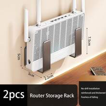 1/2 chiếc kệ treo tường dùng cho máy phay, móc treo không cần khoan, giá đỡ cho ổ cắm điện, đầu thu kỹ thuật số, máy phay. Đồ dùng gia đình và sinh hoạt. - Nhiều màu - Xem 12