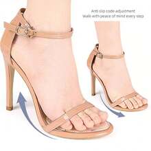 1 paire de coussinets de talon transparents antidérapants en gel, semelles avant-pied souples, protecteurs de plante des pieds, convenant aux activités extérieures, à la marche, à la danse, aux sports. Inserts de chaussures en gel pour femmes, coussinets de talon, semelles de chaussures de sport, tampons amortissants de haute qualité, semelles, tampons demi-taille - Transparent - Voir 3
